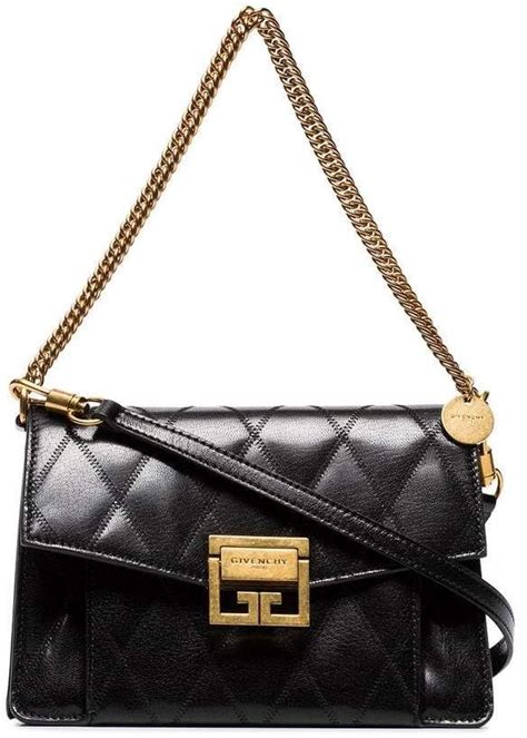 Givenchy Small Quilted Leather GV3 in Black 